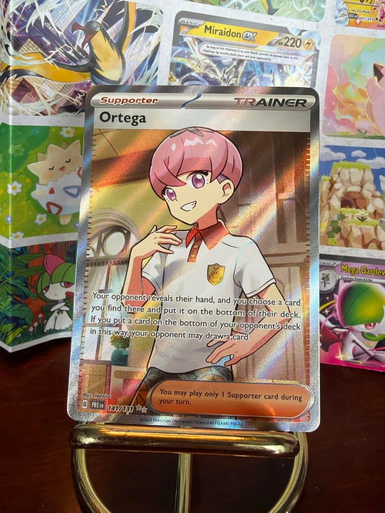 Ortega Full Art Supporter Trainer Kaart Pokémon, Hobby en Vrije tijd, Verzamelkaartspellen | Pokémon, Ophalen of Verzenden, Zo goed als nieuw