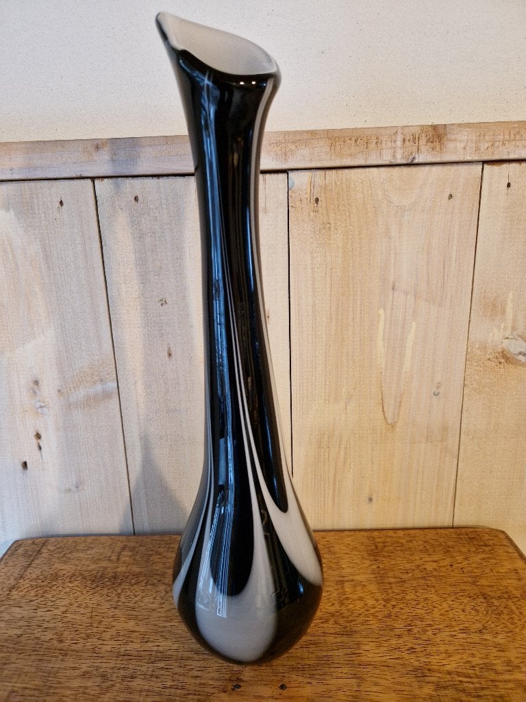vintage glazen vaas, Ophalen of Verzenden