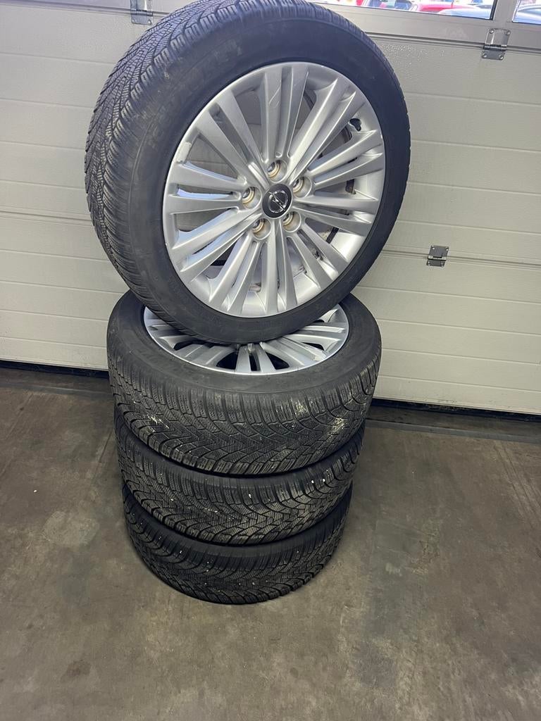 Opel velgen steekmaat 5 keer 120 met banden, Auto-onderdelen, Banden en Velgen, Ophalen, 18 inch, Banden en Velgen, Winterbanden