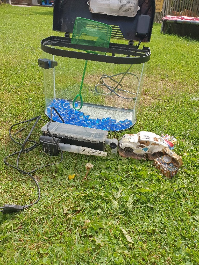Aquarium met toebehoren, Ophalen of Verzenden, Inclusief toebehoren, Gebruikt, Leeg aquarium