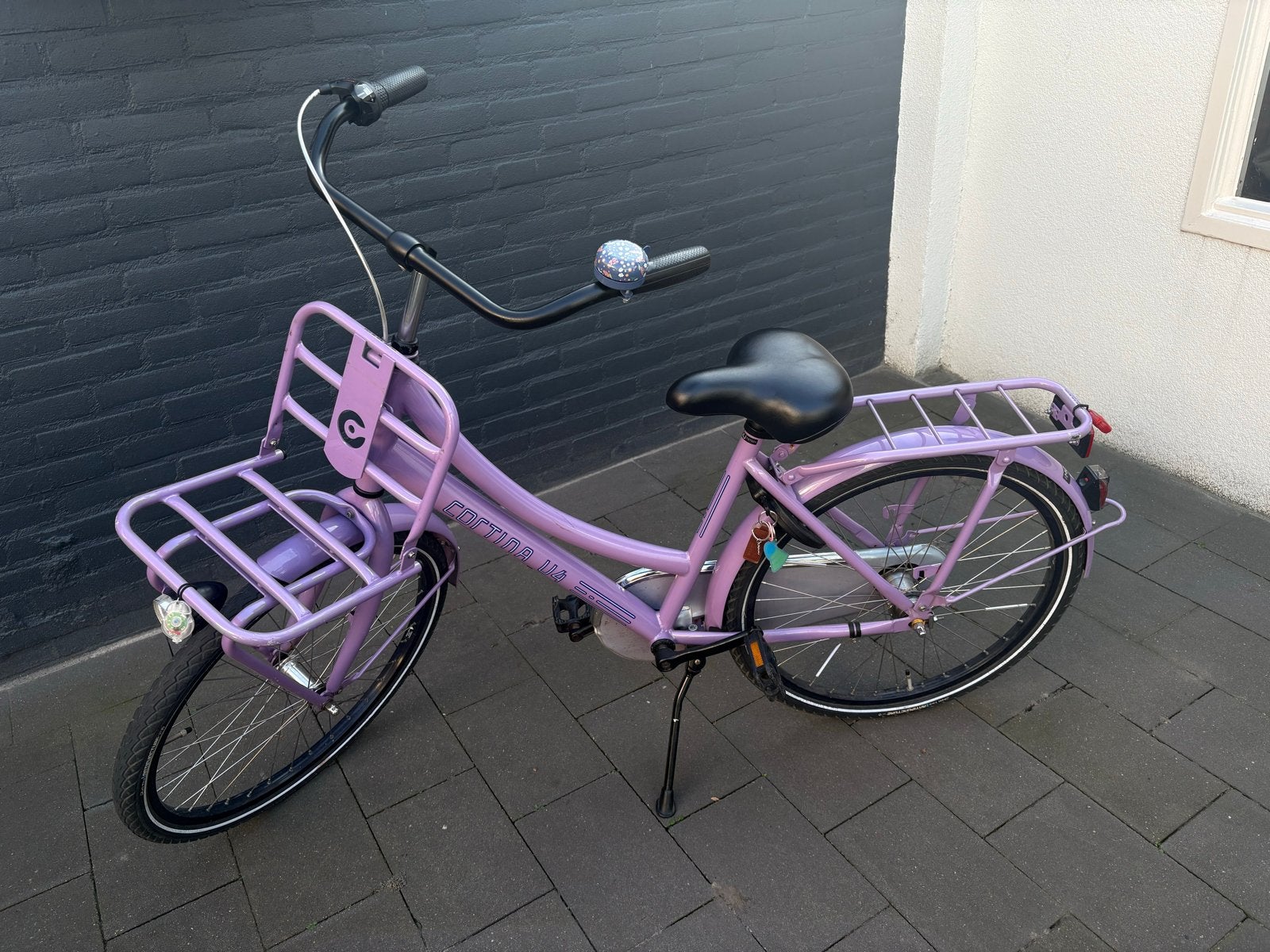 Cortina U4 Transportfiets Dames - Lavendelpaars, Fietsen en Brommers, Overige merken, Terugtraprem, Gebruikt, Ophalen of Verzenden