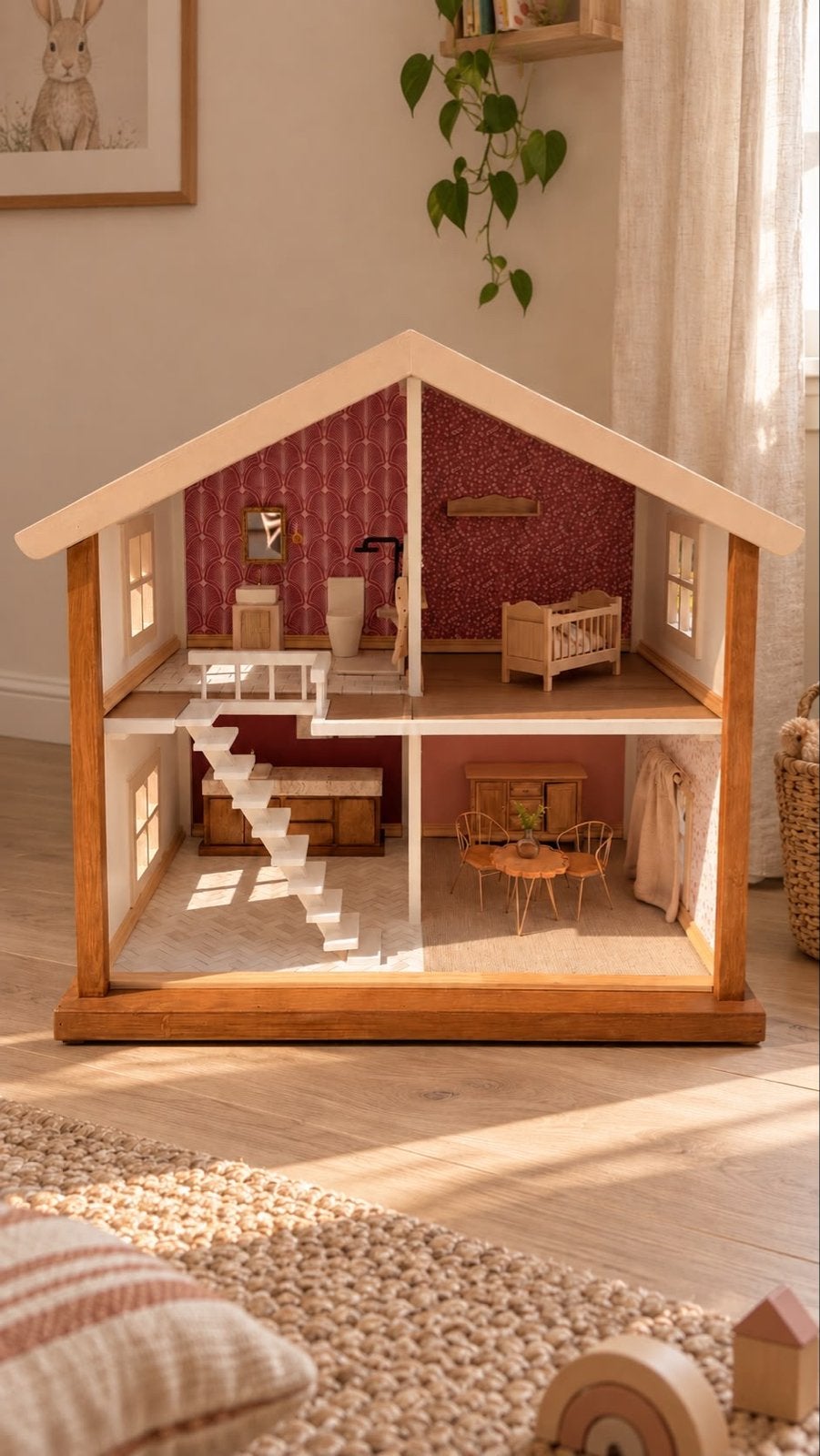 Luxe Poppenhuis met Meubels