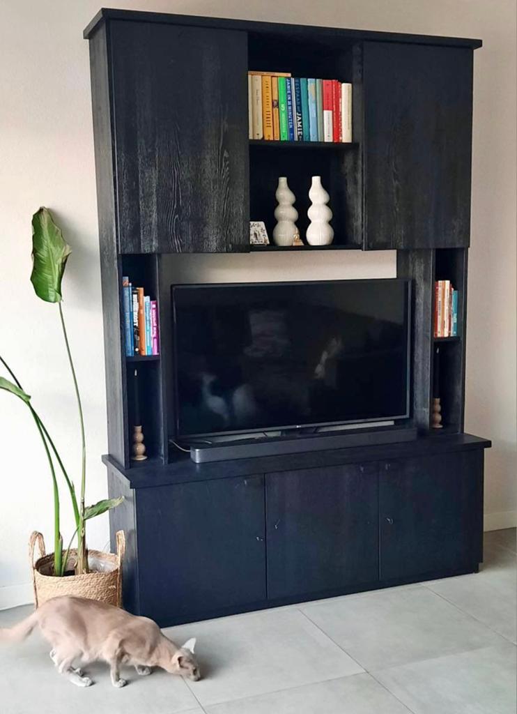 Tv kast, Ophalen, 150 tot 200 cm, Zo goed als nieuw, Minder dan 100 cm
