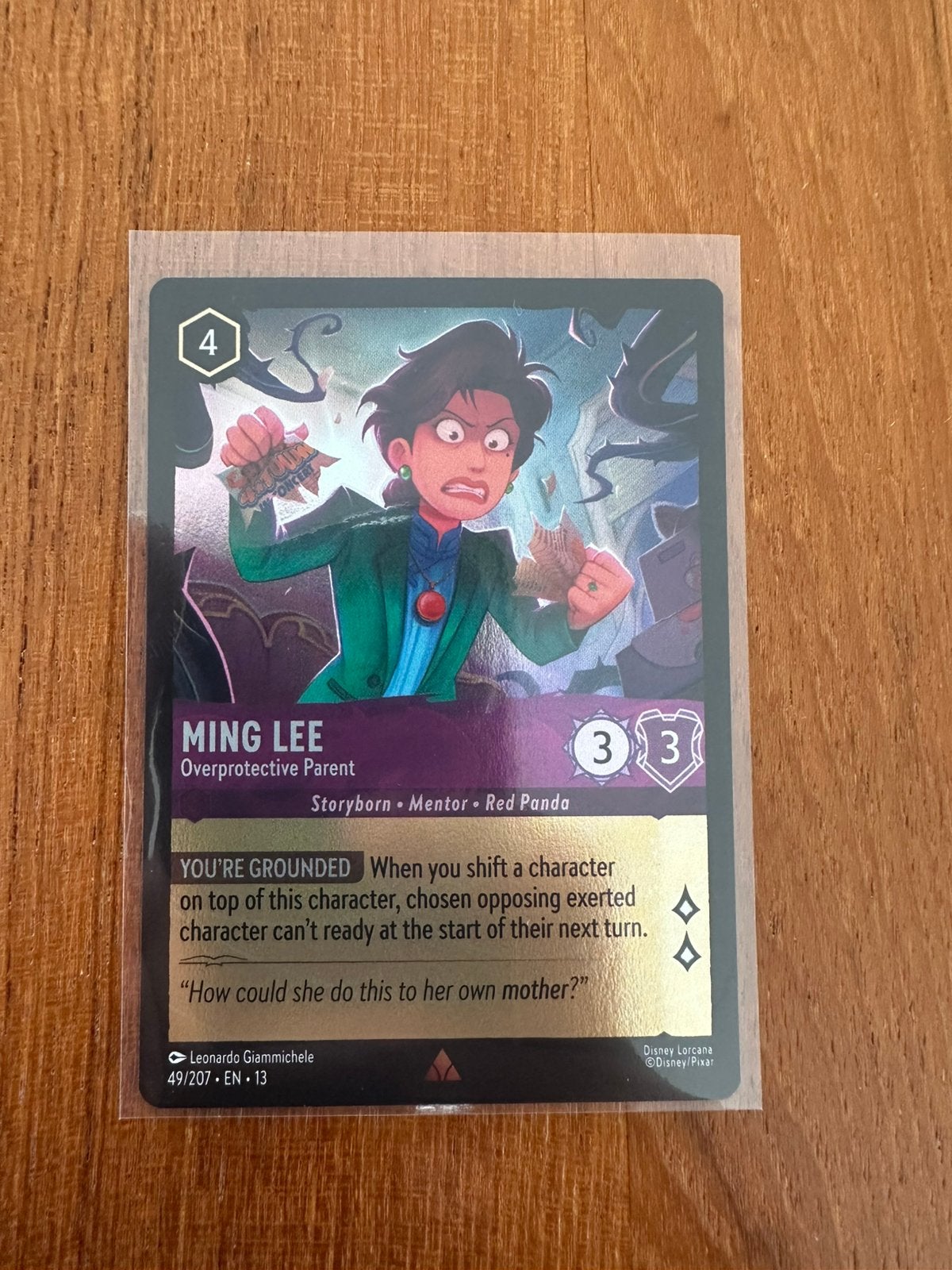 Lorcana Attack of the Vine Ming Lee Cold Foil 49/207, Verzenden, Zo goed als nieuw, Foil