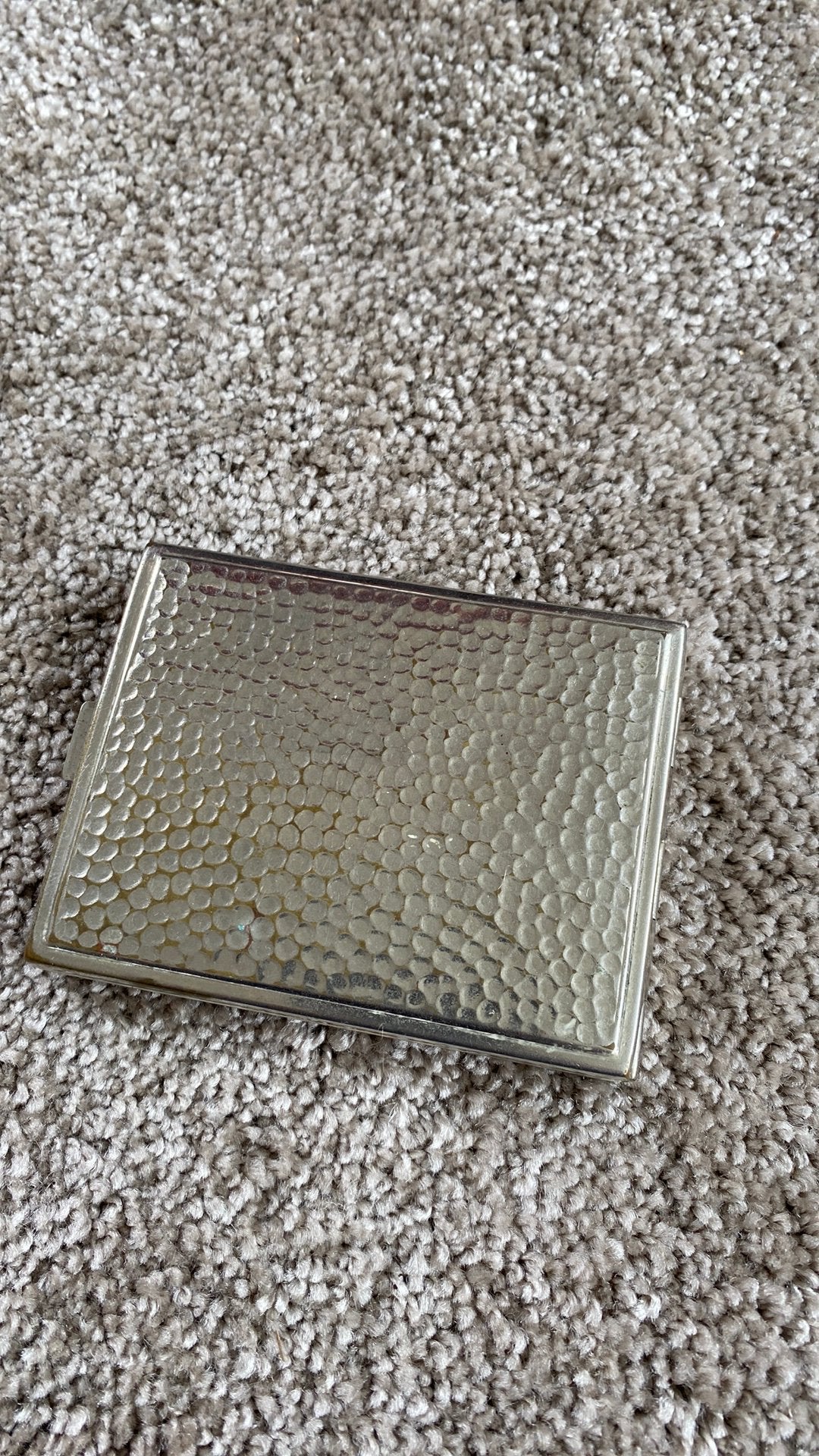 Sigaretten houder zilverkleur, Antiek en Kunst, Curiosa en Brocante, Ophalen of Verzenden