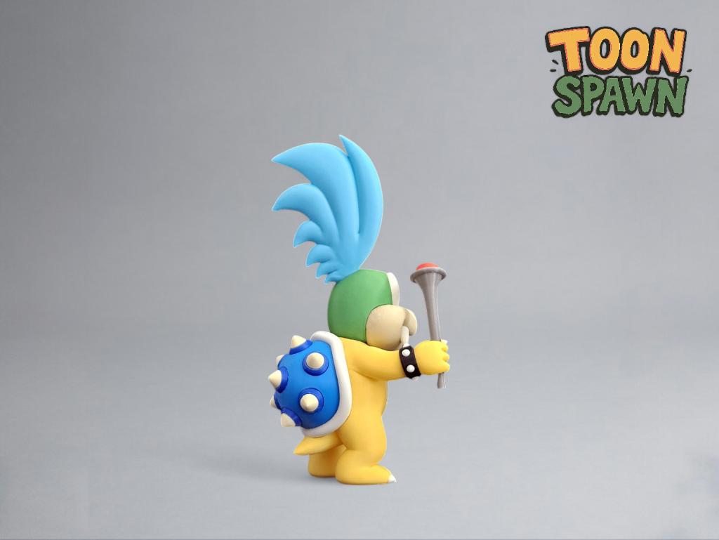 Larry Koopa Beeld 24cm – Super Mario, Verzamelen, Beelden en Beeldjes, Ophalen of Verzenden, Nieuw, Fantasy