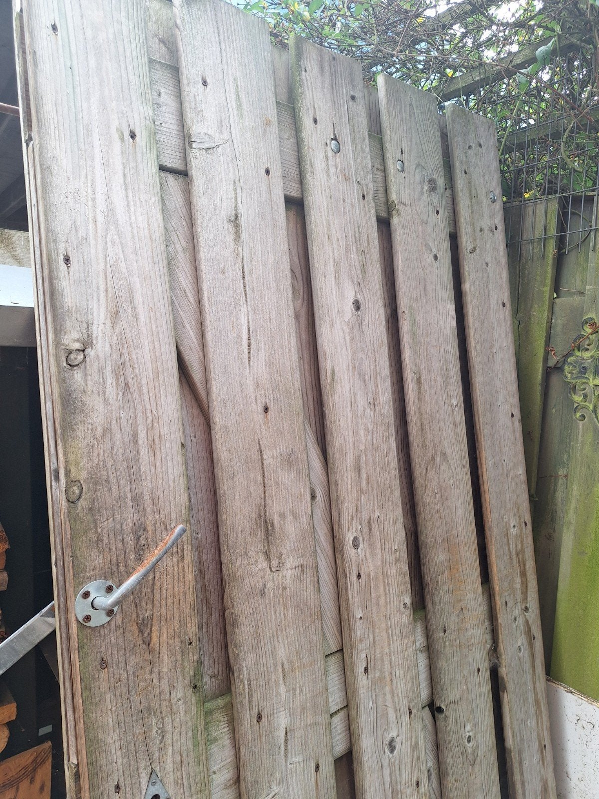 Gratis poort 0.86 x 1.96 mtr, Ophalen, Minder dan 3 meter, Hout, 1 tot 2 meter