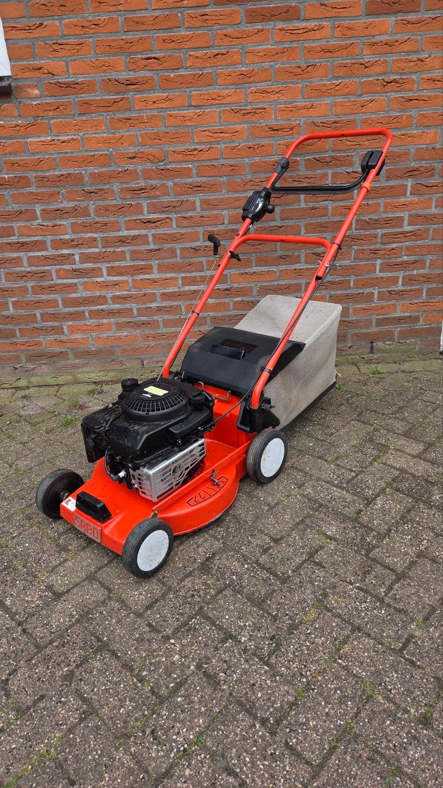 Nette Sabo turbostar 43cm grasmaaier, Tuin en Terras, Grasmaaiers, Ophalen, Zo goed als nieuw