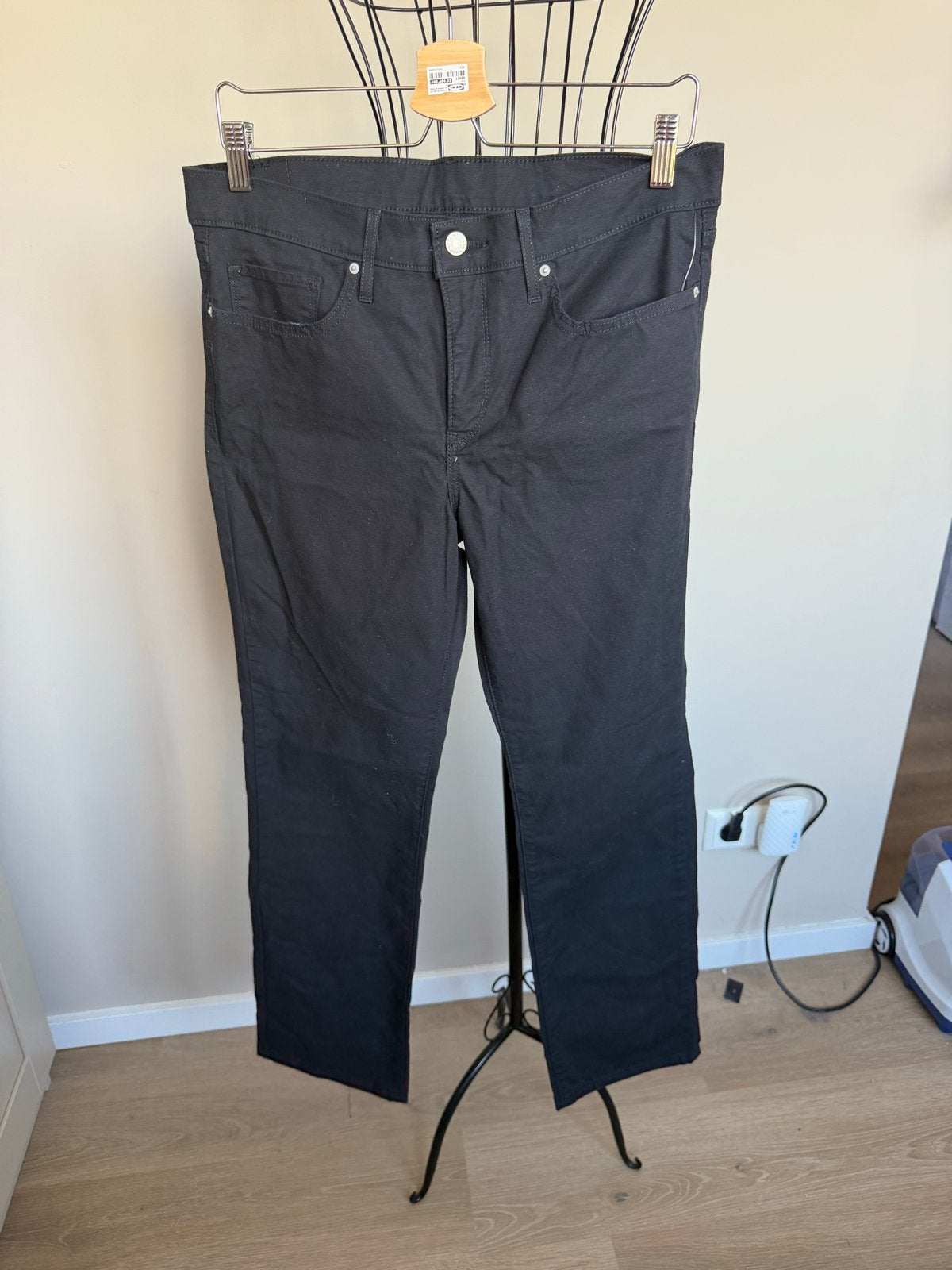 Levi's 314 Shaping Straight Jeans Zwart Maat 31x30, Maat 38/40 (M), Zwart, Nieuw, Ophalen of Verzenden