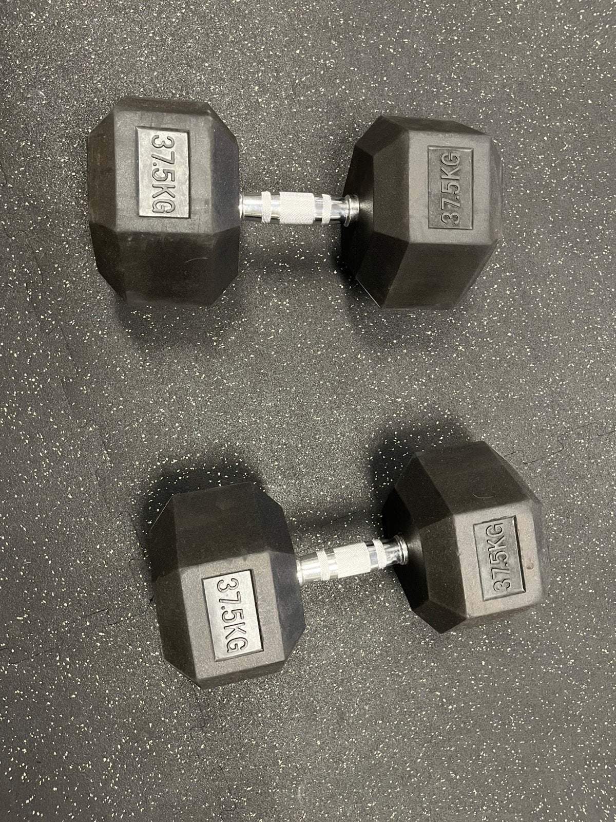 37,5kg Hastings Hex Dumbbells, Sport en Fitness, Fitnessmaterialen, Ophalen, Zo goed als nieuw, Dumbbell
