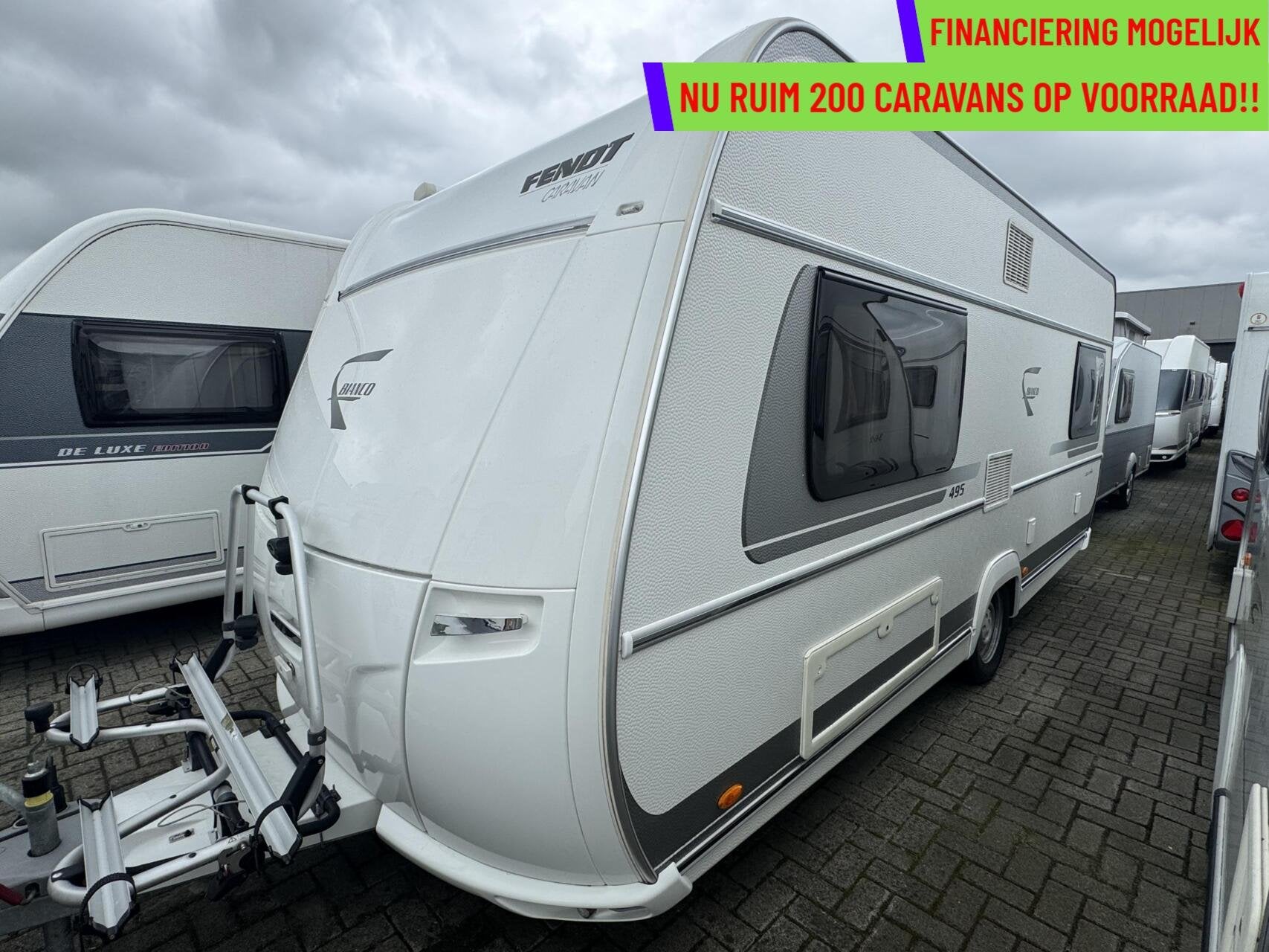 Fendt 495 SFB BIANCO SELECTION, FRANSBED, RONDZIT, MOVER,, Caravans en Kamperen, Caravans, Mover, Rondzit, 7 tot 8 meter, Bedrijf