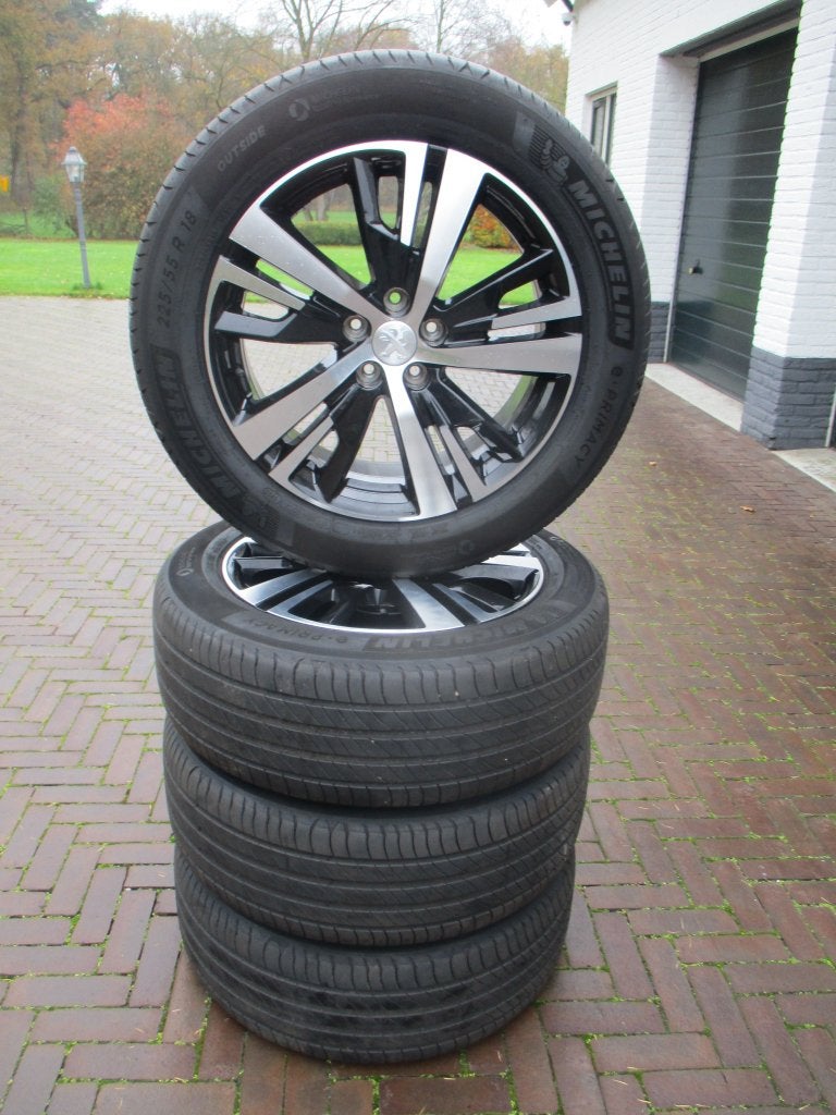 Originele Peugeot 3008 5008 18 inch velgen NIEUWSTAAT, Ophalen, 18 inch, Gebruikt, Banden en Velgen
