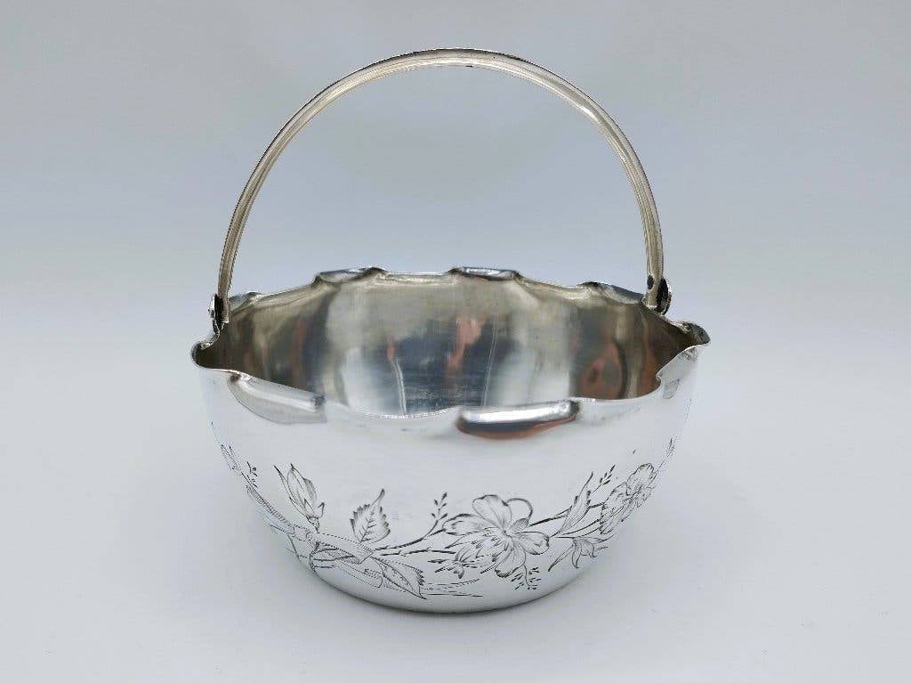 Zilveren kaviaarschaal, I.P. Prokofiev, Moskou, ca. 1900, Verzenden, Zilver