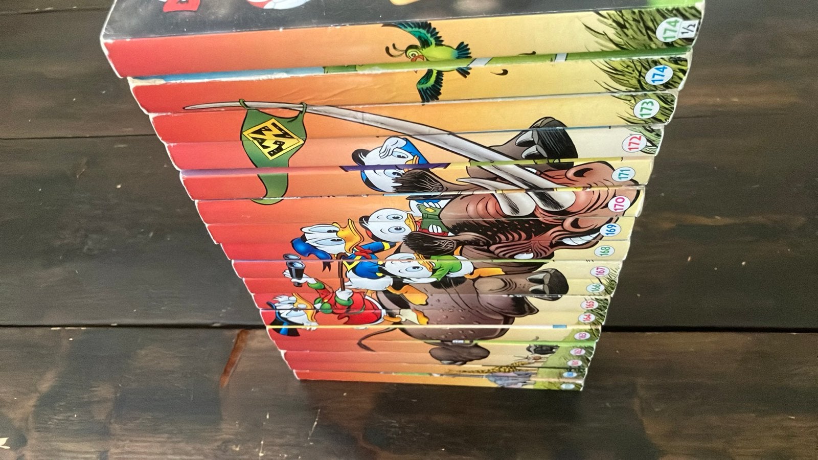 Donald Duck pockets complete rugtekening serie 159-174h, Complete serie of reeks, Ophalen of Verzenden, Zo goed als nieuw