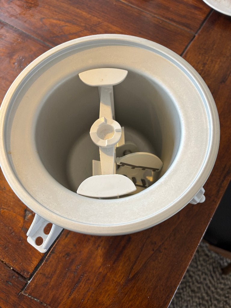 Kitchenaid ijsmachine ice cream maker, Ophalen, Overige typen, Zo goed als nieuw, Wit