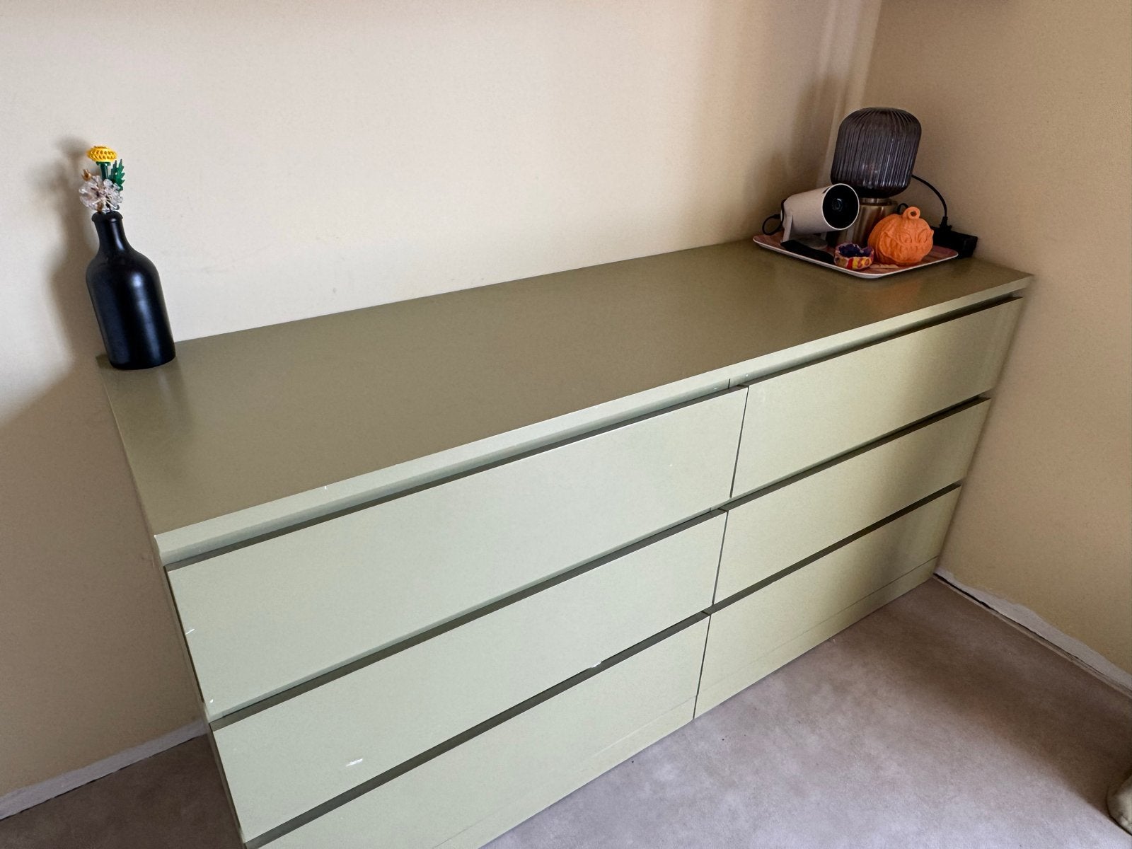 IKEA Malm ladekast, 6 lades, geverfd, Huis en Inrichting, Kasten | Ladekasten, Ophalen, Gebruikt, 5 laden of meer, 150 tot 200 cm