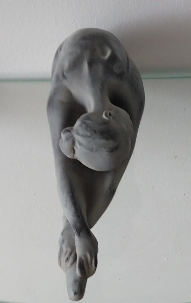 beeldhouwwerk beton sculptuur "dancer",  volgnr 12, Antiek en Kunst, Natuurlijk materiaal, Handgemaakt, Ophalen of Verzenden, 20 - 50 cm