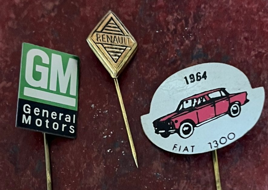 3 speldjes GM Renault Fiat 1300, Ophalen of Verzenden, Zo goed als nieuw, Merk