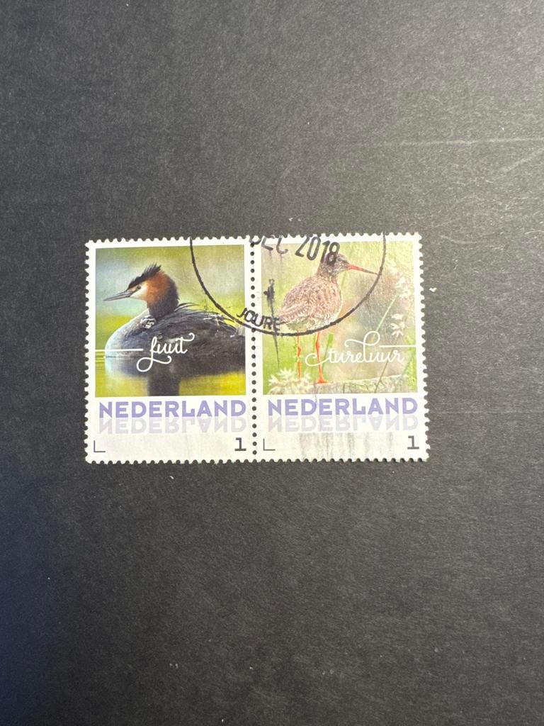 Persoonlijke Postzegels 2018 - Fuut en Tureluur, Ophalen of Verzenden, Na 1940, Gestempeld