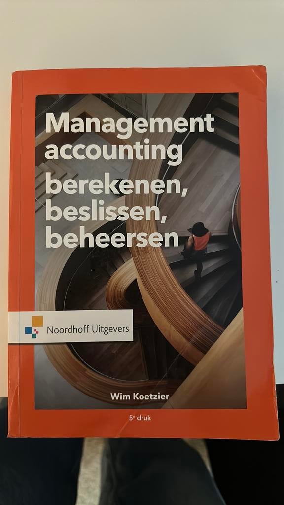 Wim Koetzier - Management accounting, Ophalen of Verzenden, Wim Koetzier, Management, Zo goed als nieuw
