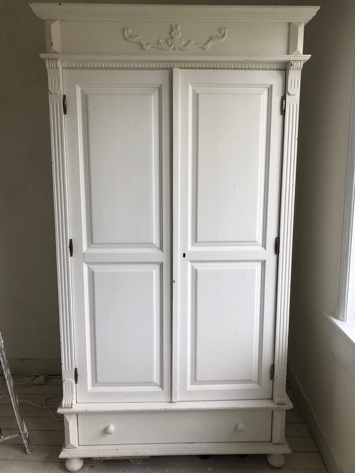 Super gave en leuke witte meiden kledingkast, Gebruikt, 100 tot 150 cm, 200 cm of meer, 50 tot 75 cm