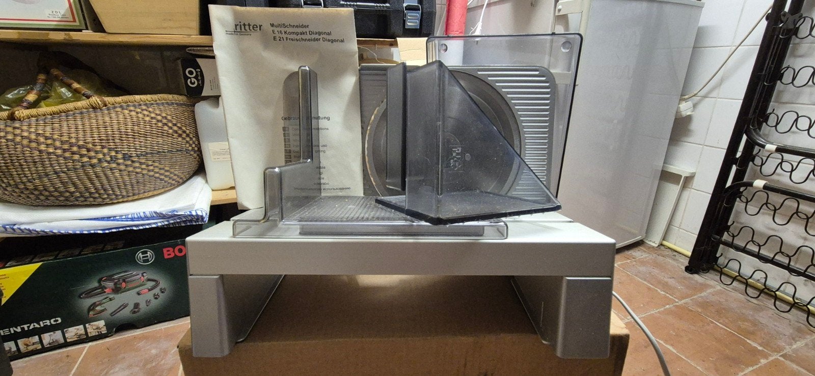 Ritter Compact Snijmachine - Zo goed als nieuw, Ophalen, Gebruikt, Zilver, Metaal