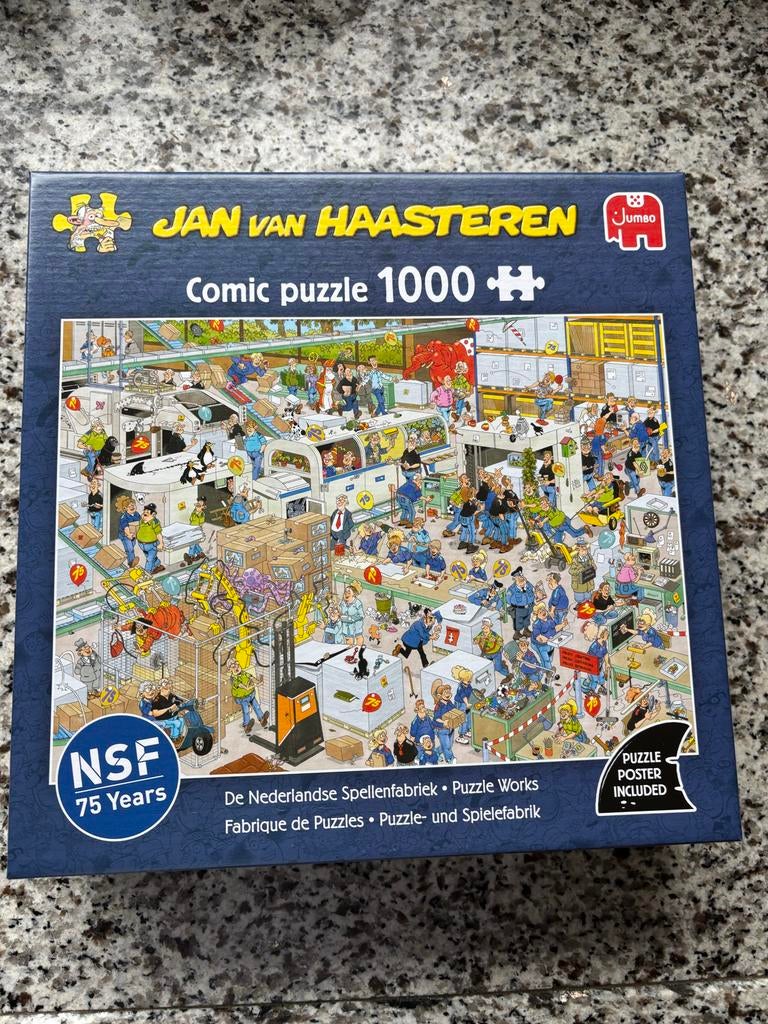 Gloednieuwe JvH  - De Spellenfabriek - 1000 stukjes, Ophalen of Verzenden, Meer dan 50 stukjes, Nieuw, 6 jaar of ouder
