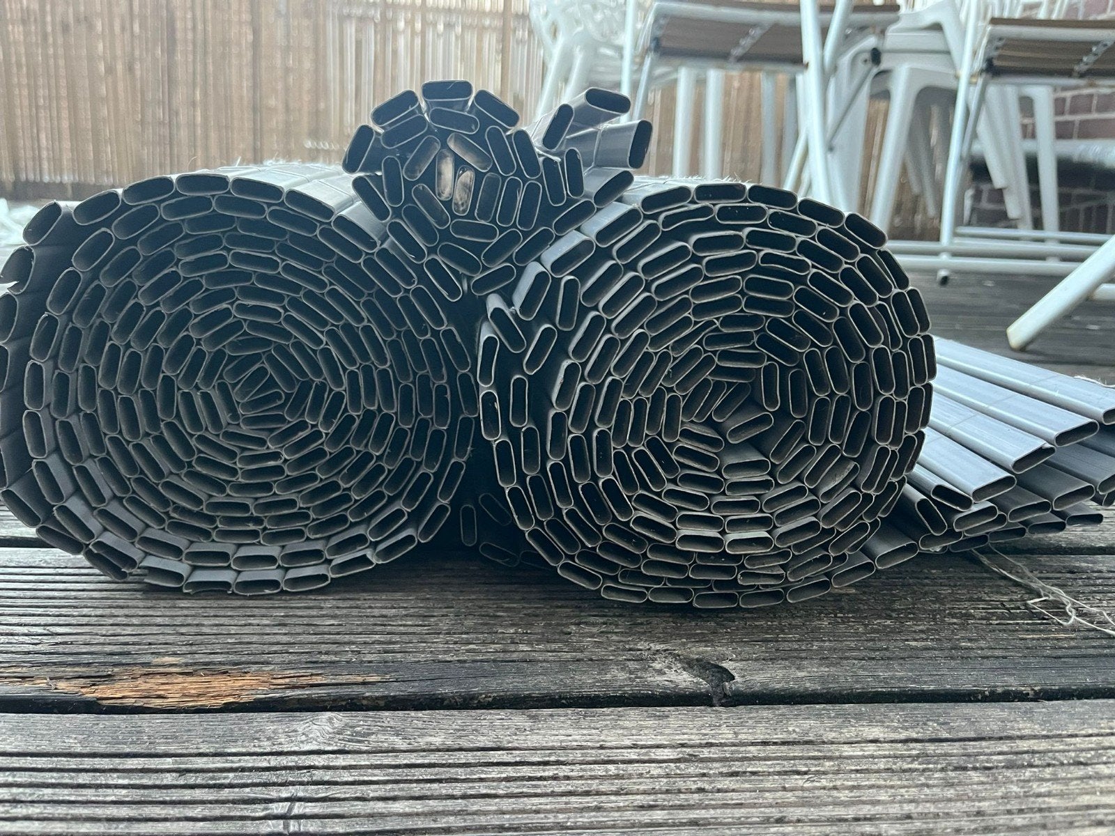 Balkonscherm, Tuin en Terras, Ophalen, Kunststof, Zo goed als nieuw, 200 cm of meer