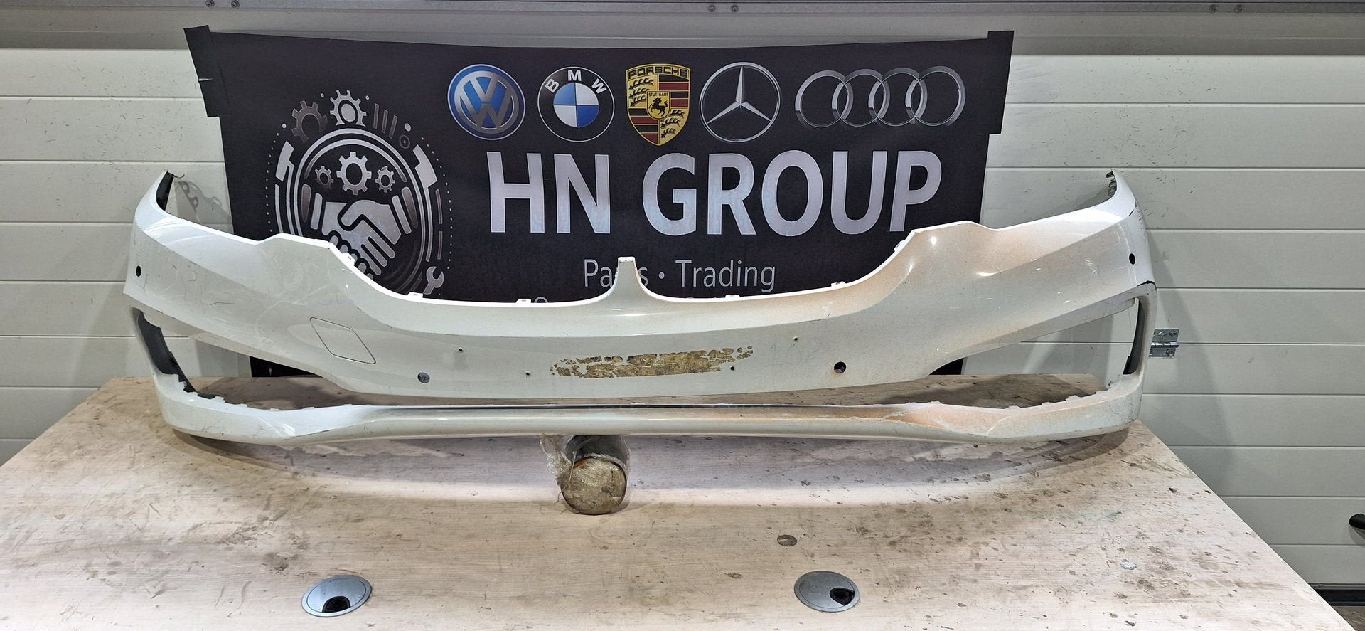 Bmw 5 Serie voorbumper 51117385336, Gebruikt, -, Voor, -