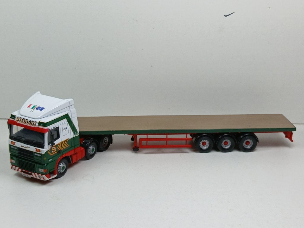 corgi 1/50  daf eddie stobart, Ophalen of Verzenden, Zo goed als nieuw, Bus of Vrachtwagen, Corgi