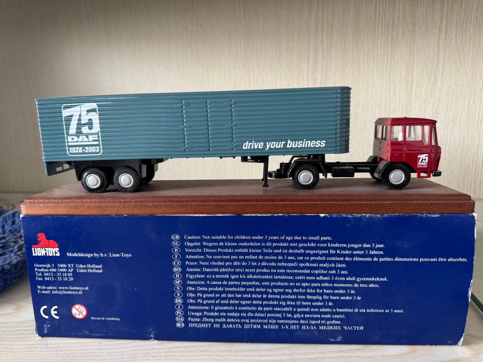 DAF 2600 met EUROTRAILER, Ophalen of Verzenden, Gebruikt, Bus of Vrachtwagen, Lion Toys