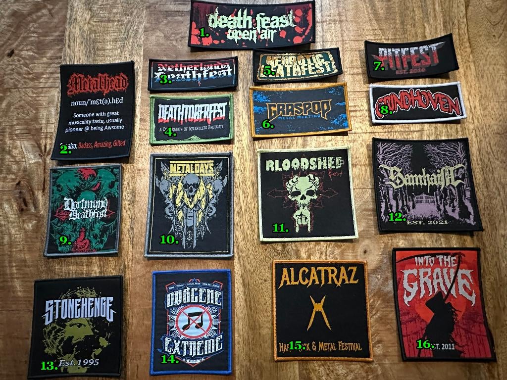 Festival Patches, Verzenden, Nieuw, Kleding