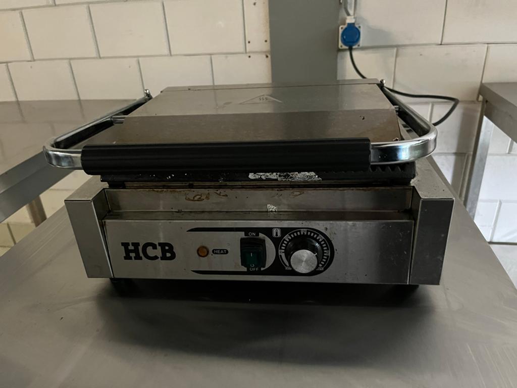 Professionele HCB Panini Grill / Tosti-ijzer - Gebruikt, Witgoed en Apparatuur, Contactgrills, Gebruikt, Ophalen