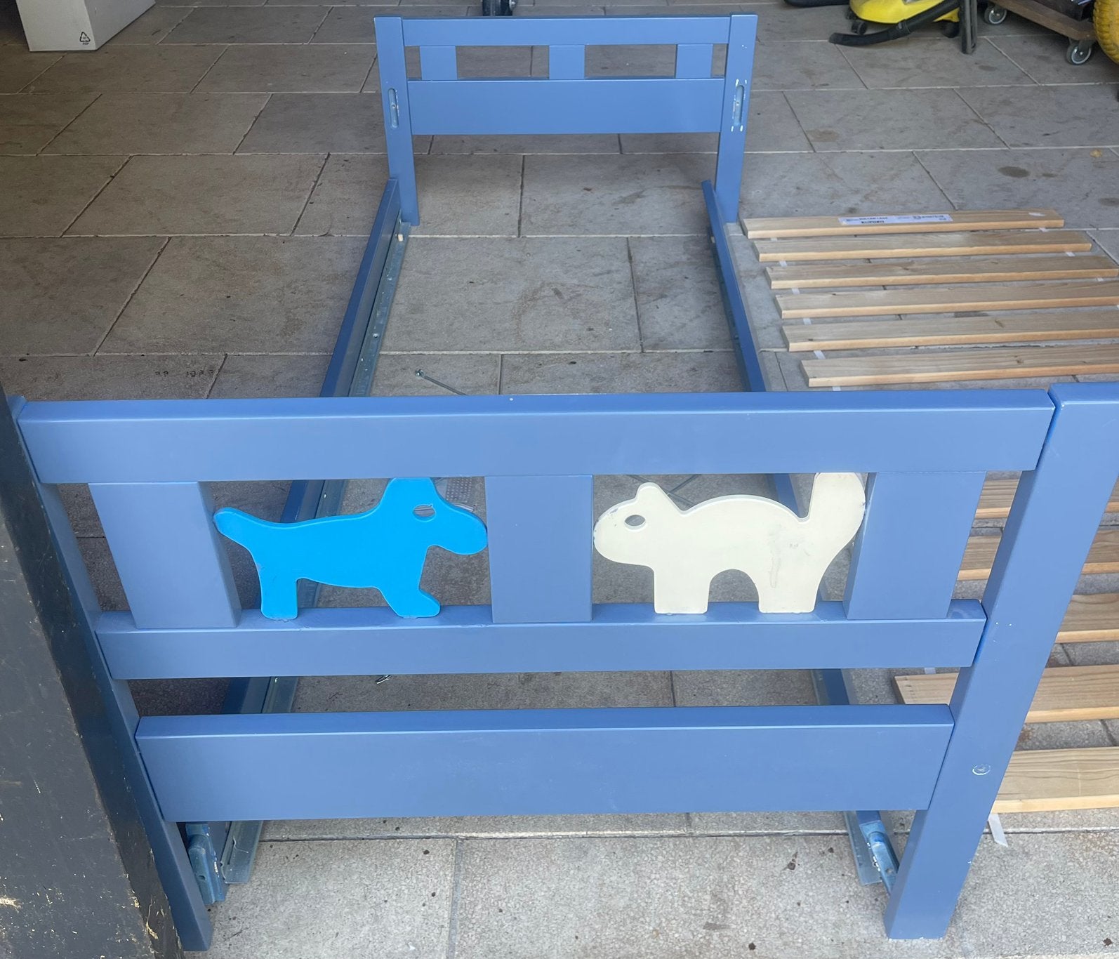Ikea peuterbed 70 x 160, Ophalen, Gebruikt, 70 tot 85 cm, 140 tot 160 cm