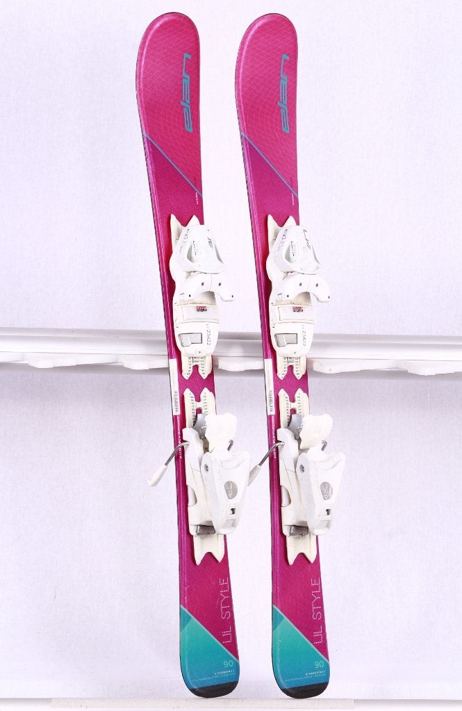 100 110 kinder ski's ELAN LIL STYLE QS, pink, grip walk, Overige merken, Gebruikt, Verzenden, 100 tot 140 cm