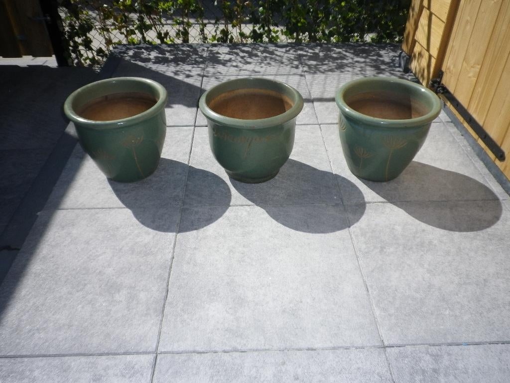bloem potten, Rond, Zo goed als nieuw, Minder dan 40 cm, Ophalen