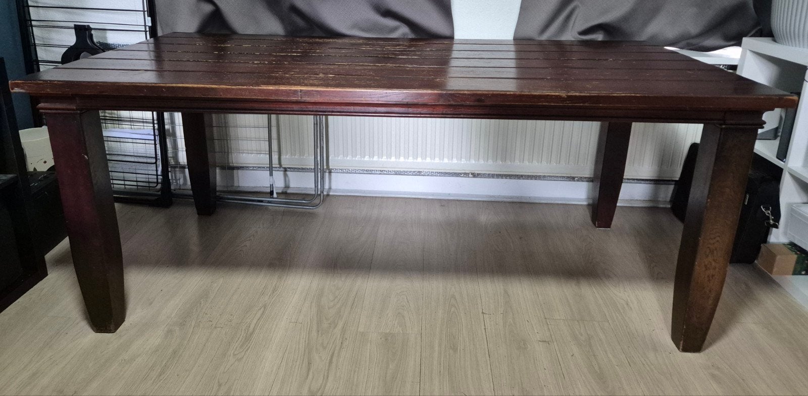 stevige eettafel, Ophalen, Gebruikt, 50 tot 100 cm, Vijf personen of meer