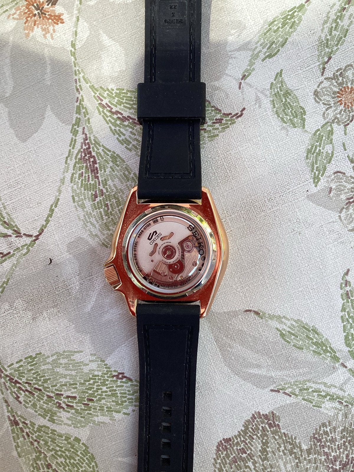 Seiko 5 Sports Automatisch Horloge 4R36-07G0, Polshorloge, Kunststof, Ophalen of Verzenden, Zo goed als nieuw