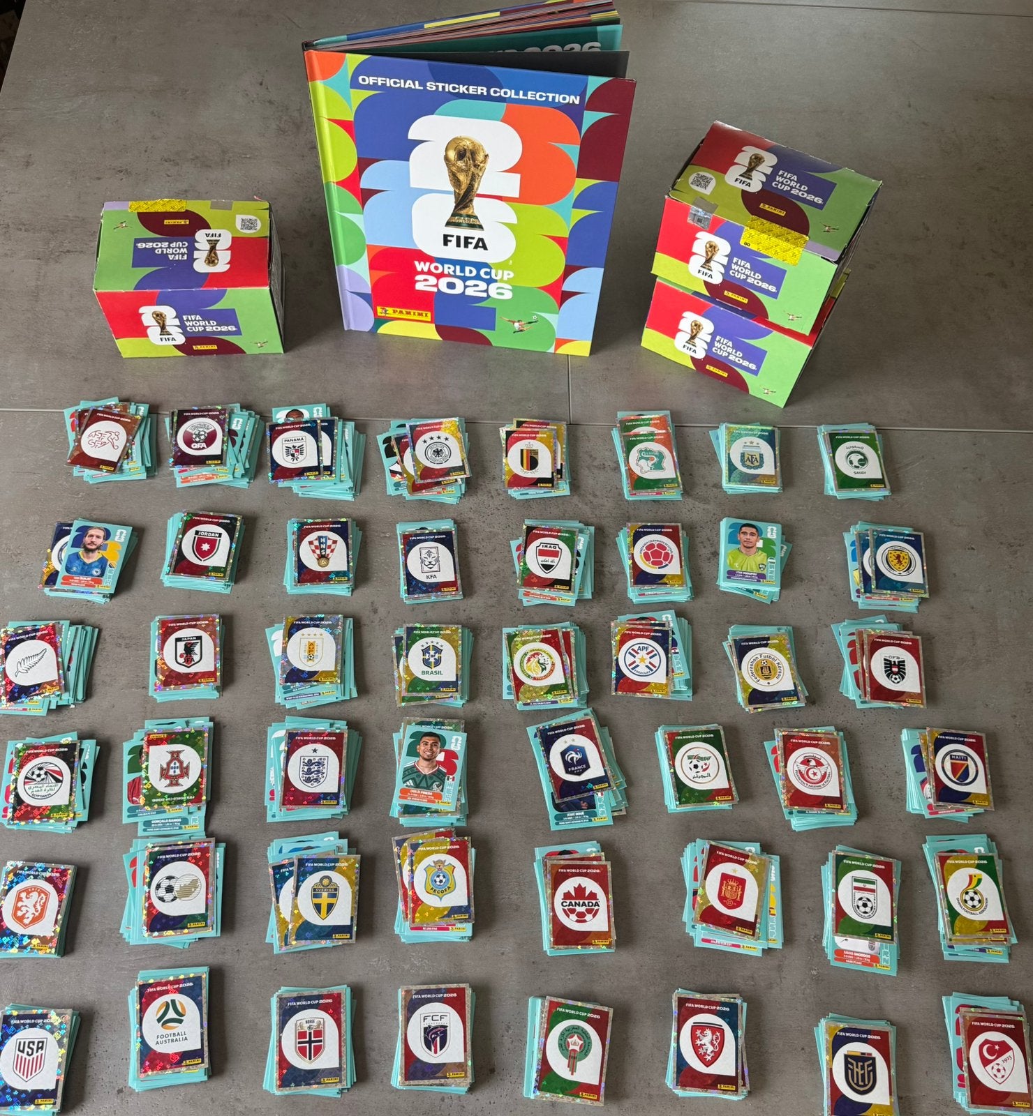 Panini Voetbal WK 2026 Stickers, Ophalen of Verzenden, Zo goed als nieuw, Meerdere stickers