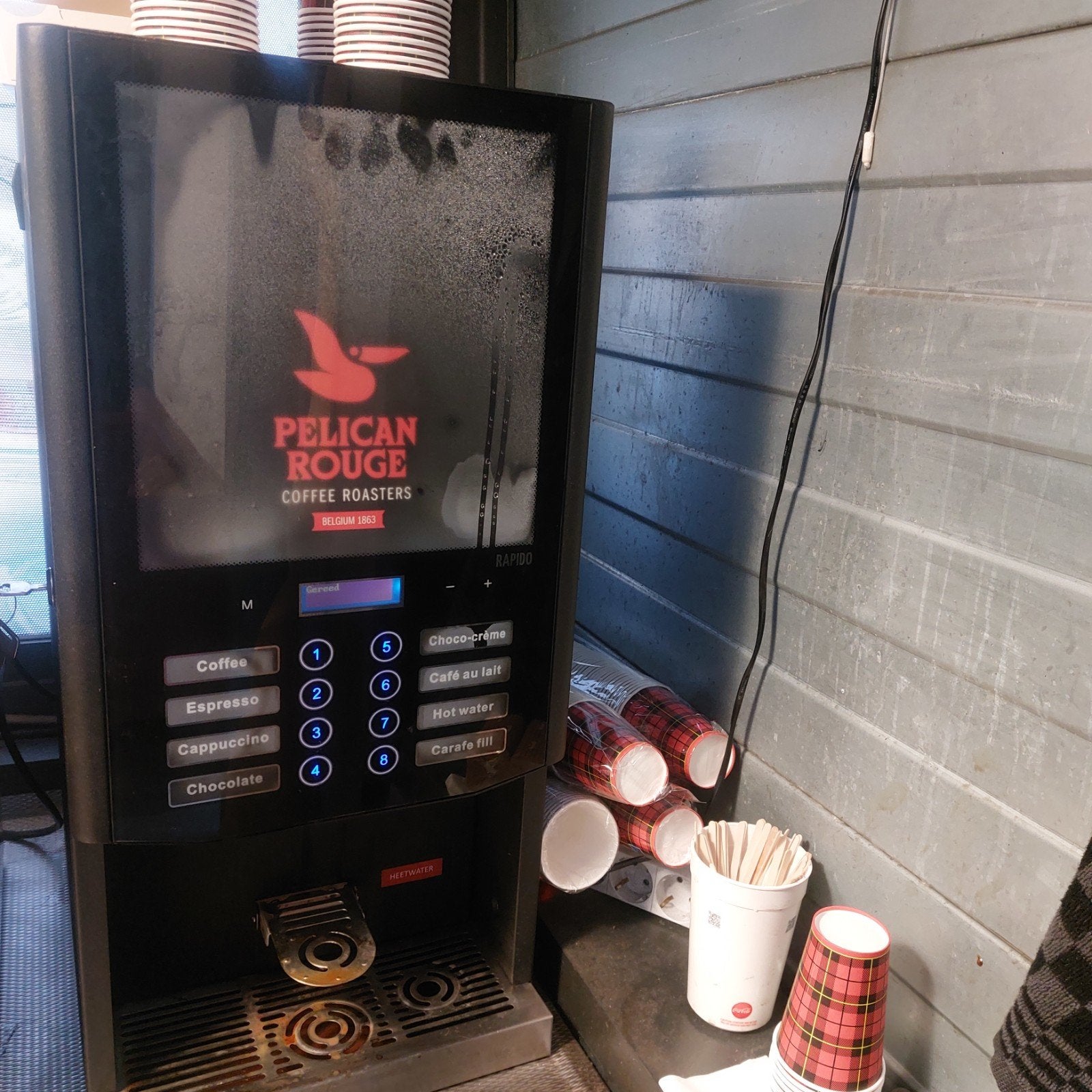 Pelican Rouge Koffiemachine - Gebruikt, Gebruikt, Koffiebonen, 10 kopjes of meer, Koffiemachine
