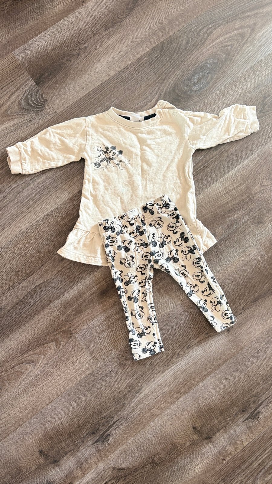 Mickey & Minnie Mouse setje maat 92, Ophalen of Verzenden, Gebruikt, Maat 92