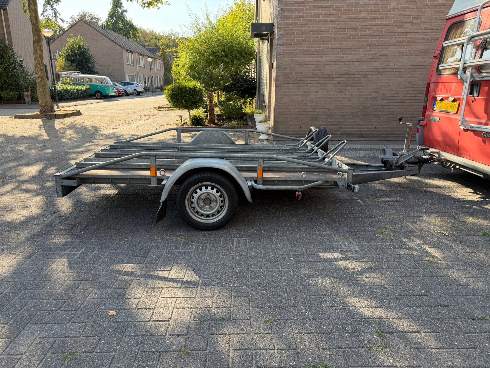 Te koop Hapert R 13 2700 motor aanhanger voor 3 motors, Auto diversen, Ophalen, Gebruikt