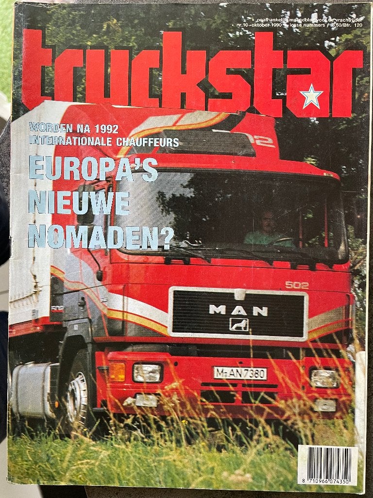 Truckstar oktober 1990, Ophalen of Verzenden, Zo goed als nieuw, Overige merken, Truckstar