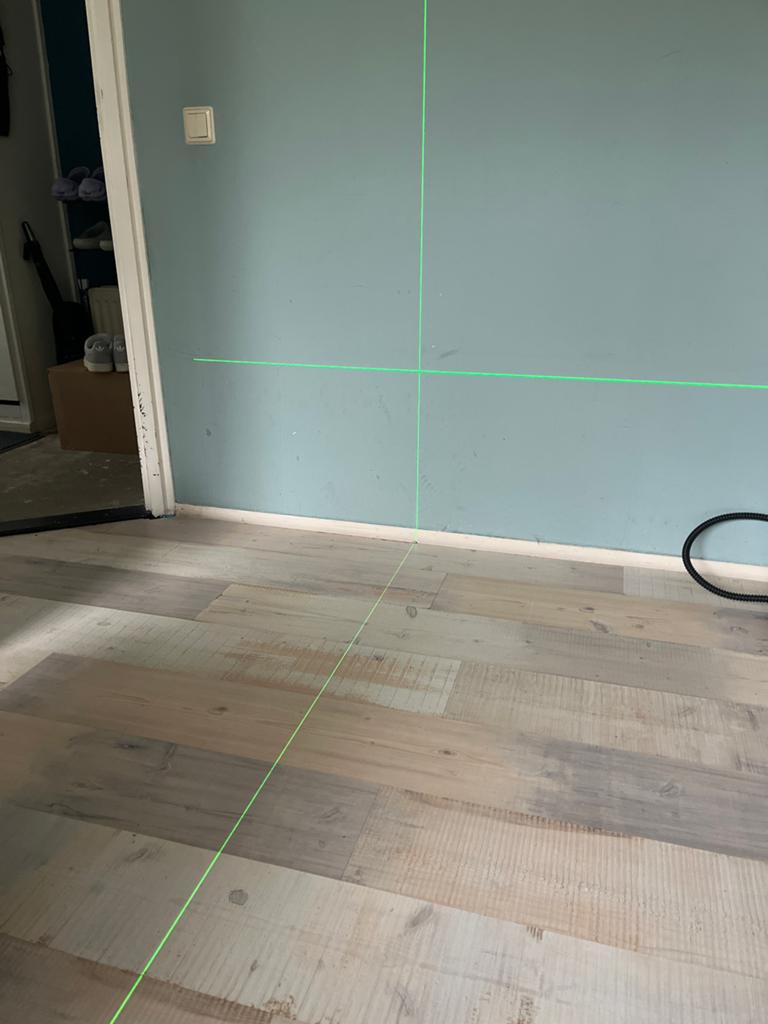 INKERSI Laser Kruislijnlaser Groene Laser KE2LG, Doe-het-zelf en Verbouw, Ophalen of Verzenden, Zo goed als nieuw, Overige meters