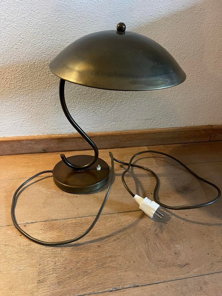 Vintage Tafellamp - Bauhaus, Huis en Inrichting, Lampen | Tafellampen, Zo goed als nieuw, Minder dan 50 cm, Metaal, Ophalen of Verzenden