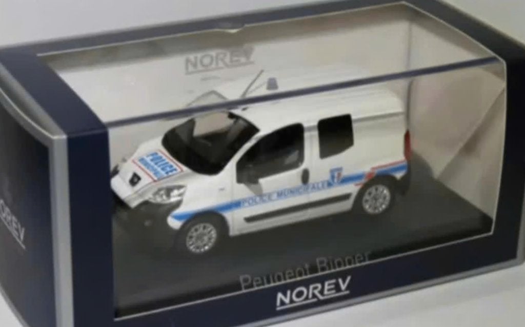 Peugeot Bipper 2009 Police Municipale 1/43 NOREV ref. 479869, Hobby en Vrije tijd, Verzenden, Nieuw, Auto, Norev