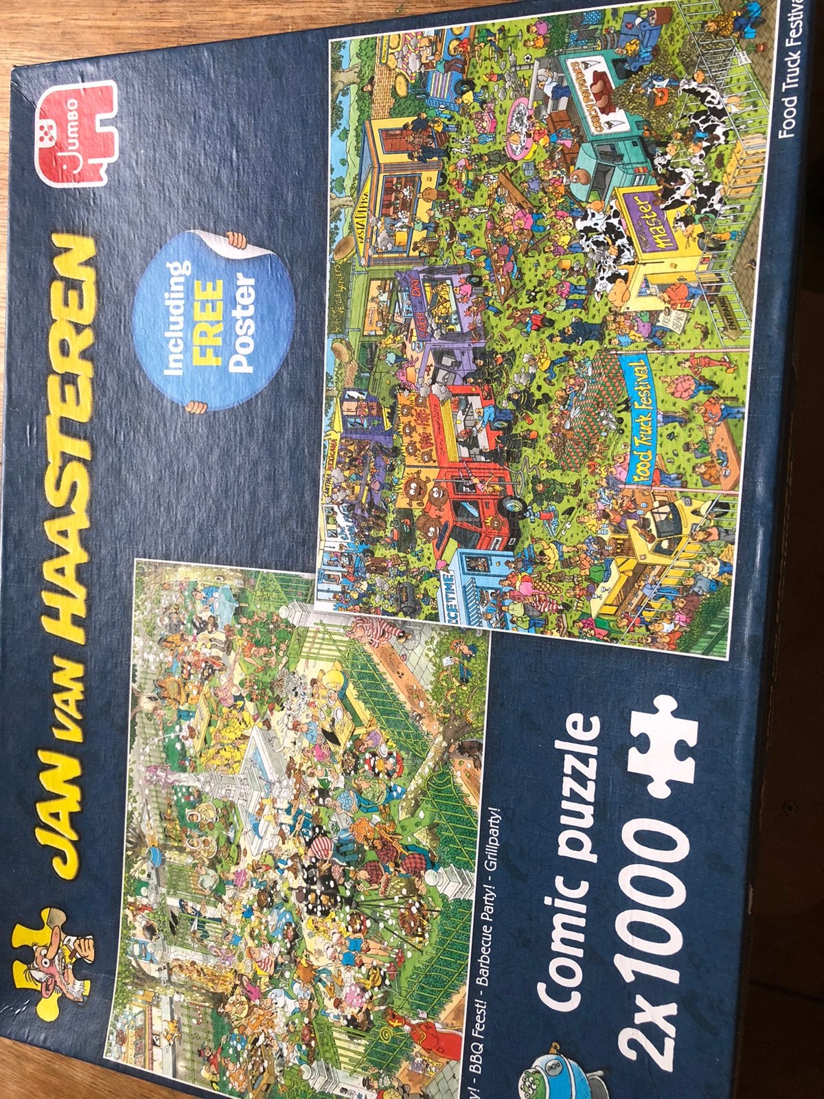 4 puzzels Jan van Haasteren, Ophalen of Verzenden, 500 t/m 1500 stukjes, Zo goed als nieuw