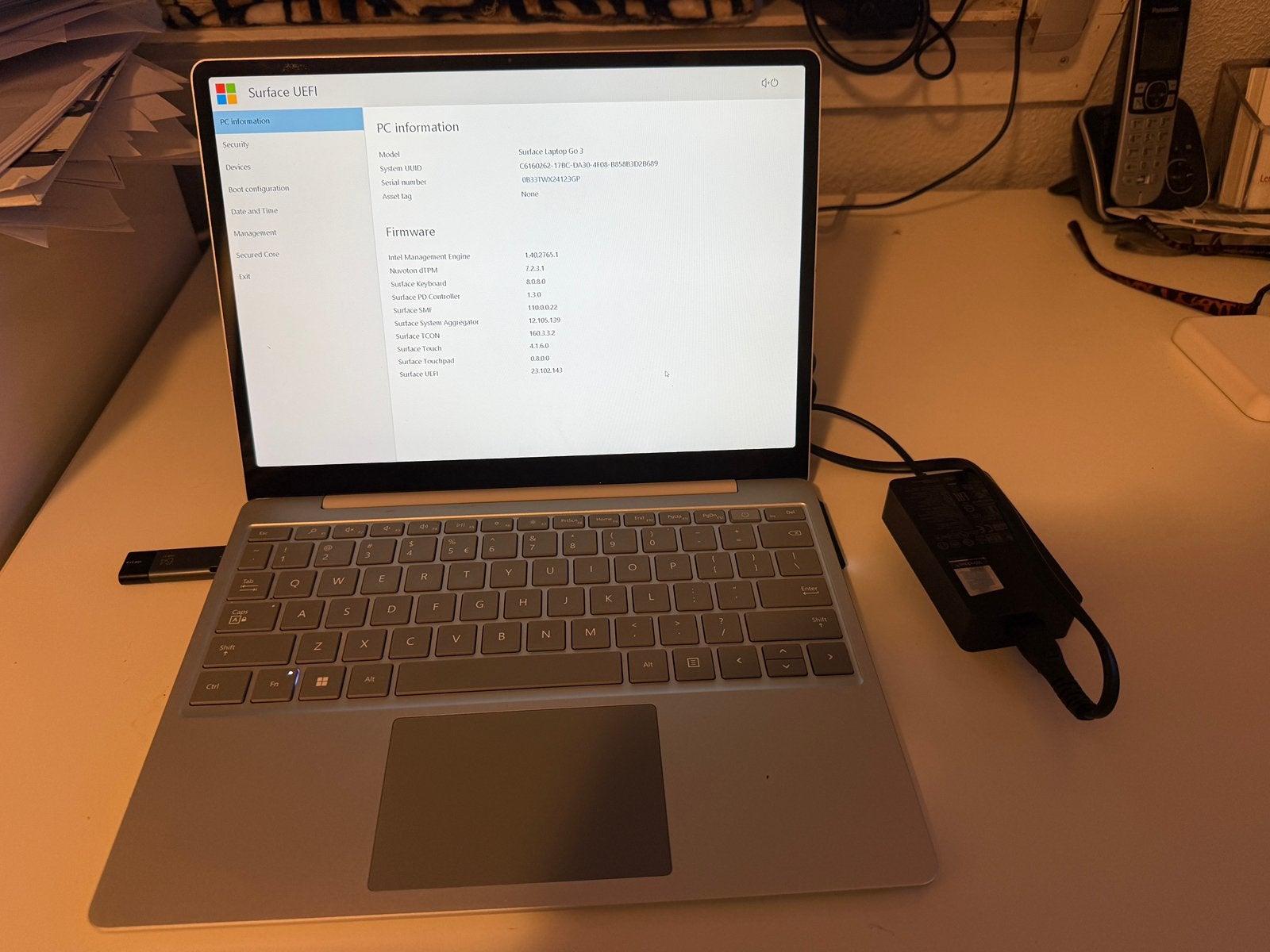 Microsoft Surface Laptop Go 3 i5 8GB 256GB Touchscreen, 2 tot 3 Ghz, 12 inch, Ophalen of Verzenden, Zo goed als nieuw