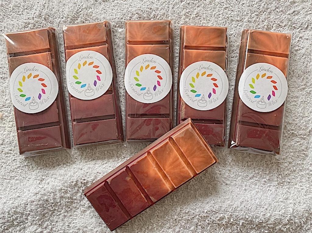 Snapbar waxmelt waxmelts geur CHOCOLADE / SINAASAPPEL, Ophalen of Verzenden, Nieuw, Overige materialen