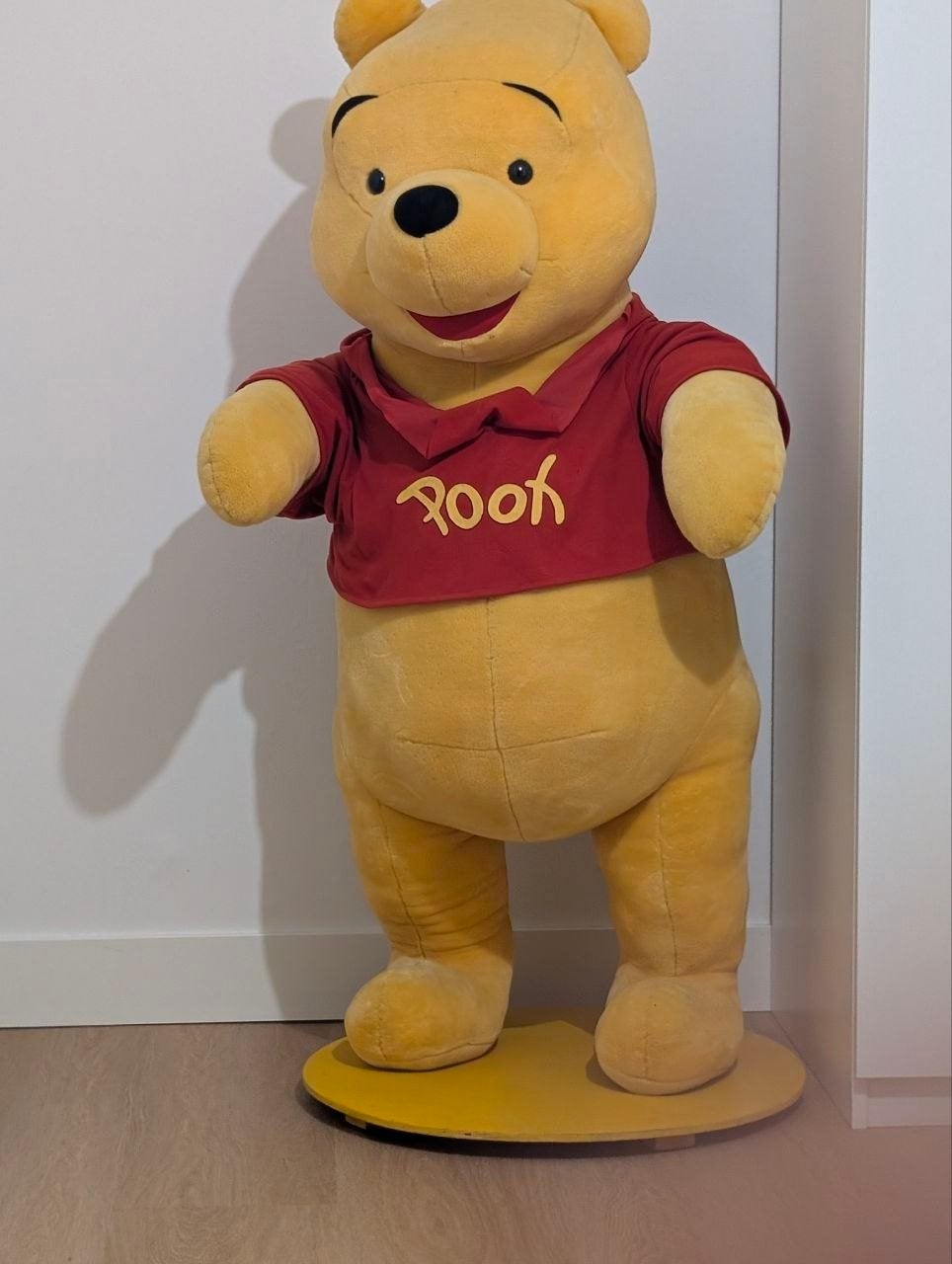 Grote Winnie de Poeh Knuffel - 150 cm, Kinderen en Baby's, Speelgoed | Knuffels en Pluche, Disney, Disney, Geel, Beer